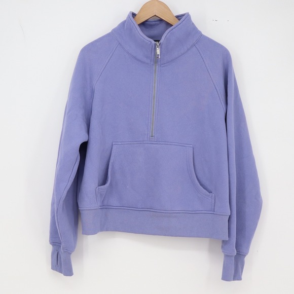 Automet Tops - Automet Sweatshirt Womens M Purple Half Zip Fleece Thumbhole Excellent